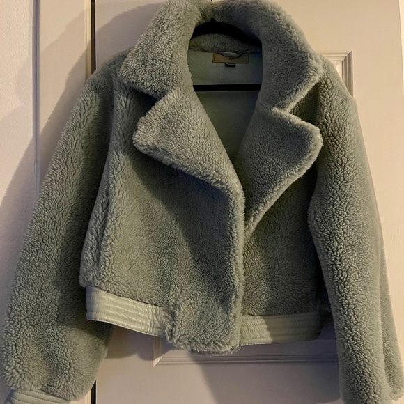 Blank NYC Faux Sherpa Teddy Coat in Good Start - Picture 3 of 7